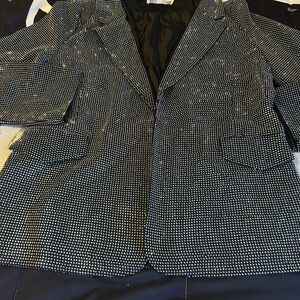 Steve Madden Black Studded Blazer